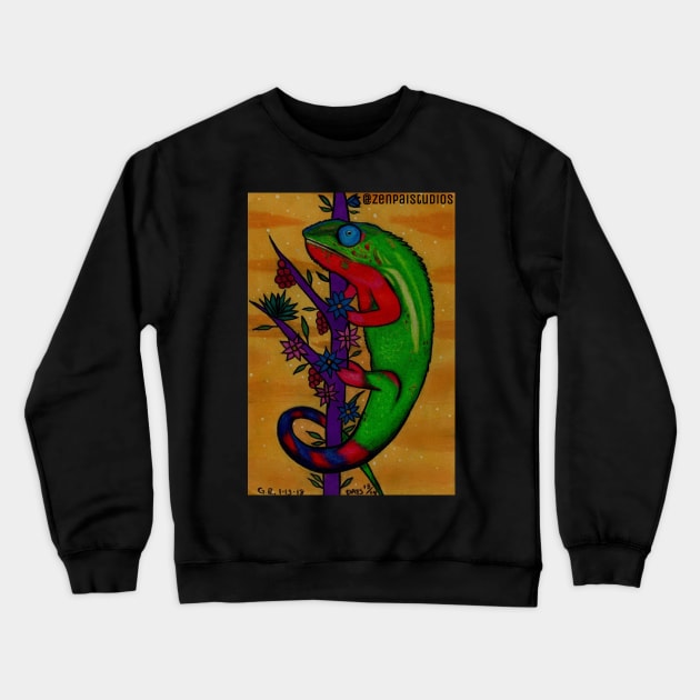 Karma Chameleon Crewneck Sweatshirt by Zenpaistudios